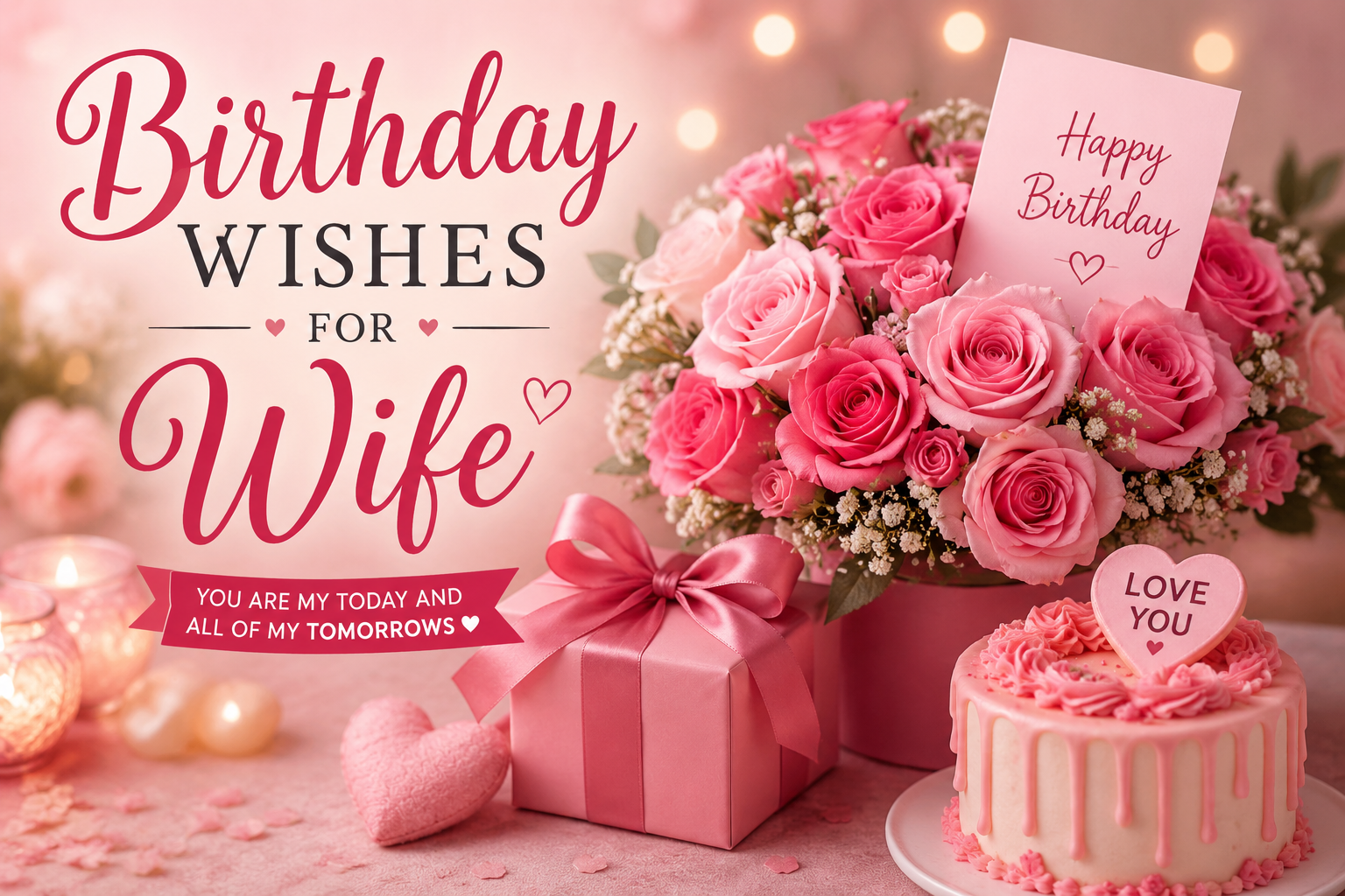 Birthday Wishes for Wife (คำอวยพรวันเกิดภรรยา)