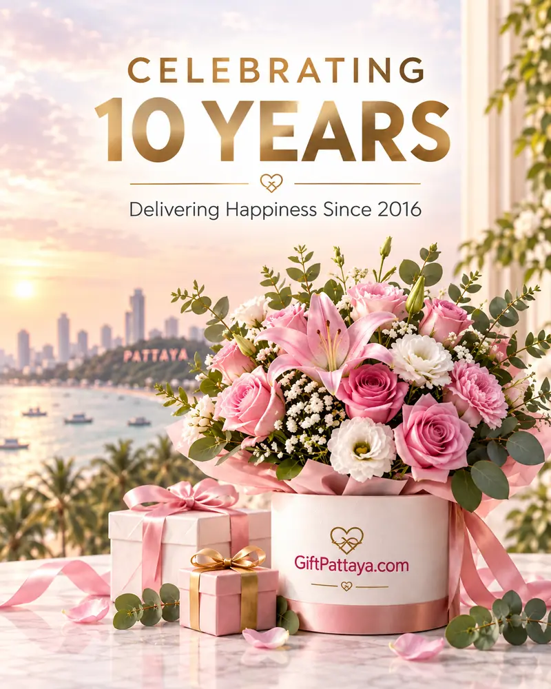 GiftPattaya celebrating 10 years, delivering happiness since 2016