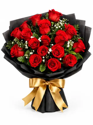 12 Roses Bouquet | Romantic Flower Gift in Pattaya - 360 degree view - frame 1 of 36